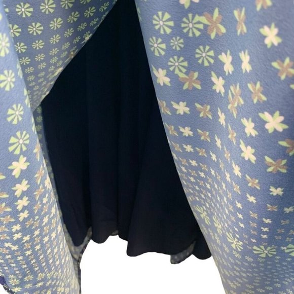 Wayward Fancies by eShakti Midi Dress Starburst Faux Wrap 16/18 See Measurements - Picture 5 of 13